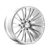 AXE WHEELS CF2 GLOSS SILVER POLISHED 22*10,5