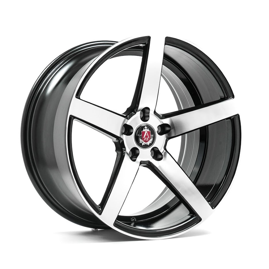 AXE WHEELS EX18 BLACK & POLISHED 22*9