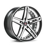 AXE WHEELS EX20 BLACK POLISHED FACE & BARREL 20*10