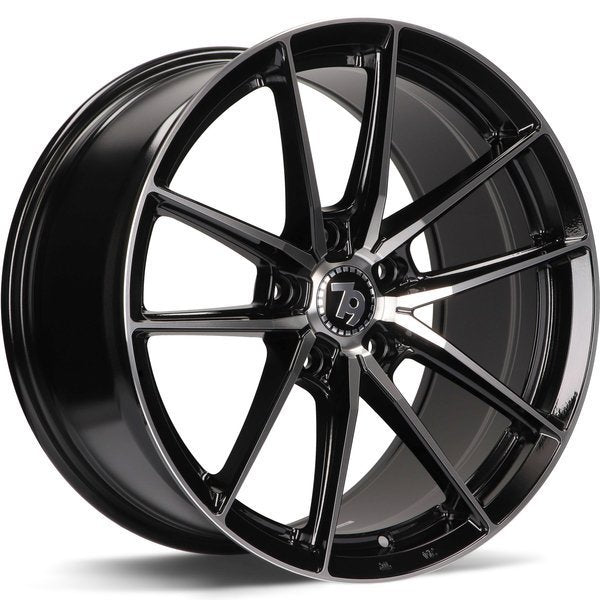 79Wheels SCF-A BLACK POLISHED FACE 18*8