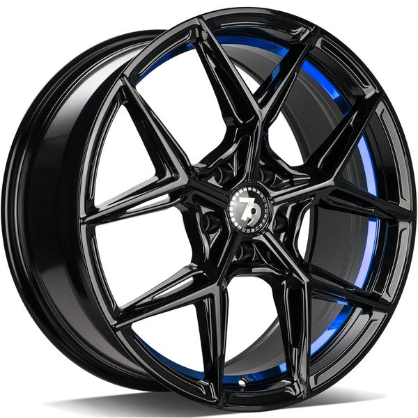 79Wheels SCF-B GLOSS BLACK BLUE BARREL 19*8,5