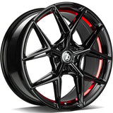 79Wheels SCF-B GLOSS BLACK RED BARREL 19*8,5
