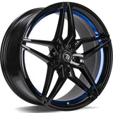 79Wheels SV-A GLOSS BLACK BLUE BARREL 18*8