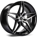 79Wheels SV-A GLOSS BLACK POLISHED FACE 18*8