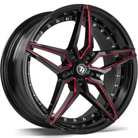 79Wheels SV-AR GLOSS BLACK RED MILL 19*8,5