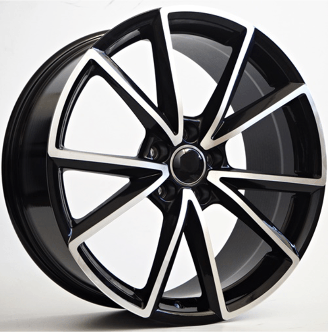 Replica for AUDI 115 Black Polish 19*8.5 - D-elastikashop