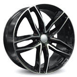Replica for AUDI 1196 Black Polish 22*9.5
