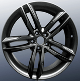 Replica for AUDI 555 Matt Black 19*8.5