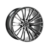 AXE WHEELS CF2 GLOSS BLACK & POLISHED 21*10,5