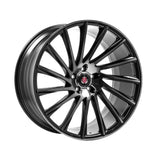 AXE WHEELS EX32 GLOSS BLACK POLISHED FACE & TINTED 22*10,5