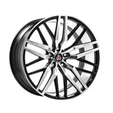 AXE WHEELS EX30 BLACK POLISHED FACE & BARREL 20*8,5