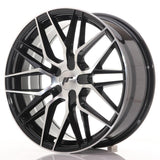 Japan Racing Wheels JR28 Blank Gloss Black Machined Face 18*7.5