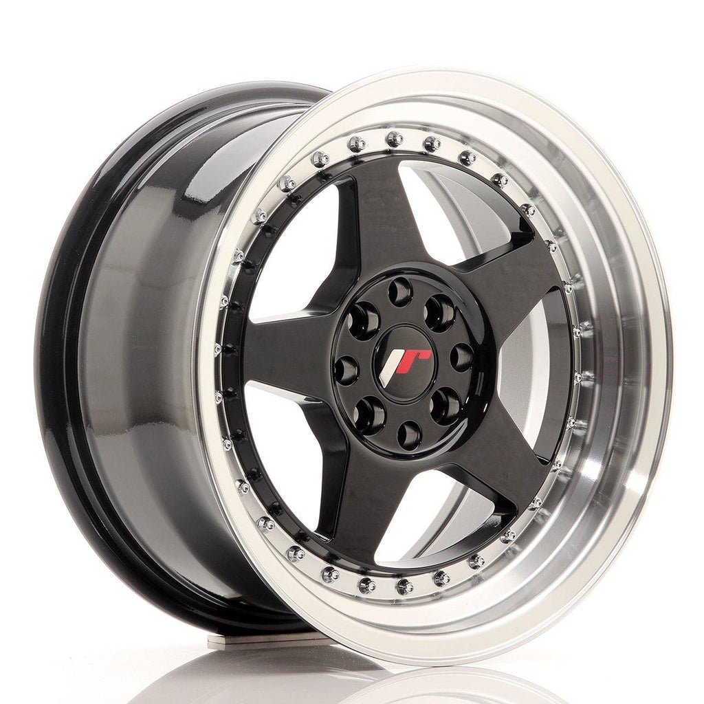 Japan Racing Wheels JR6 Glossy Black 16*8 - D-elastikashop