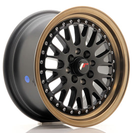Japan Racing Wheels JR10 Matt Black Bronze Lip 15*7
