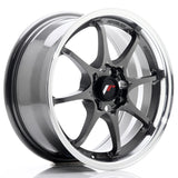 Japan Racing Wheels JR5 Gun Metal Silver Lip 15*7