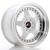 Japan Racing Wheels JR6 White Silver Lip 15*8