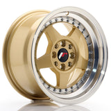 Japan Racing Wheels JR6 Gold Silver Lip 15*8