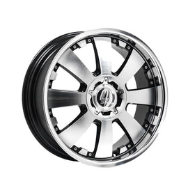 LENSO CONCERTO BLACK POLISHED & MIRROR LIP 20*8,5 - D-elastikashop