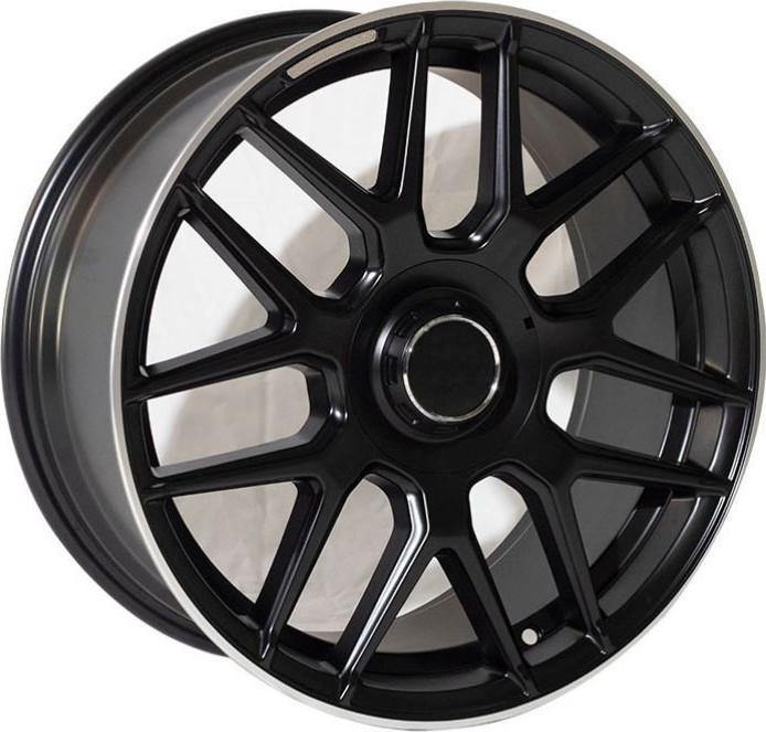 Replica for MERCEDES 1258 Matt Black Polish lip 21*9.5 - D-elastikashop