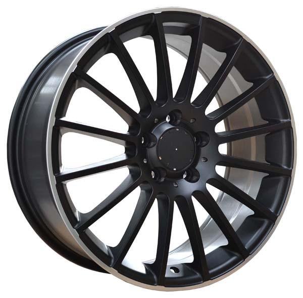 Replica for MERCEDES 280 B Satin Black Polish lip 18*8 - D-elastikashop