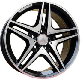 Replica for MERCEDES 552/4 Black Polish 19*8.5 - D-elastikashop