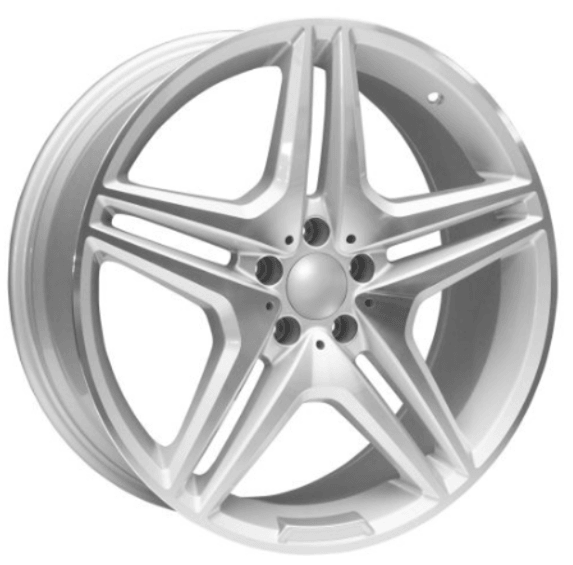 Replica for MERCEDES 552/4 Silver Machined 19*8.5 - D-elastikashop