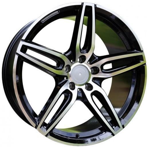 Replica for MERCEDES 552/6 Black Polish 17*8 - D-elastikashop