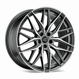 Msw Wheels MSW 50 18*8 Matt Gun Metal Full Polished