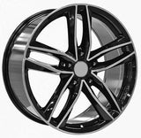 Replica for AUDI 1196 Black Polish 19*8.5