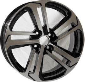 Replica for CITROEN PEUGEOT 5447 Black Polish 16*6.5 - D-elastikashop