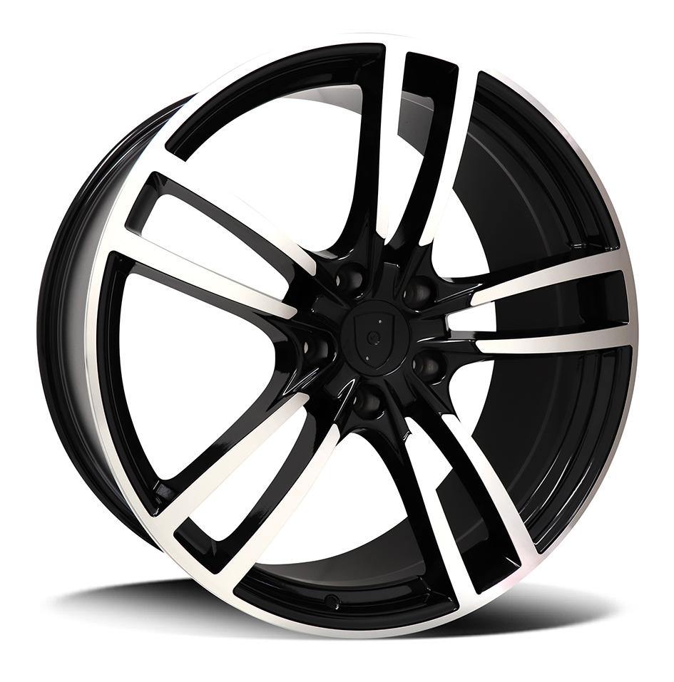 Replica for PORSCHE 5628 Black Polish 22*10 - D-elastikashop