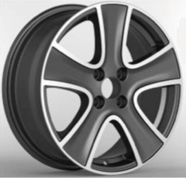 Replica for RENAULT 720 Anthracite Polish 16*6.5 - D-elastikashop