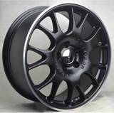 Replica BBS CH Motosport Matt Black with Diamond Lip 18*9
