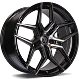 79Wheels SV-B GLOSS BLACK POLISHED FACE 18*9