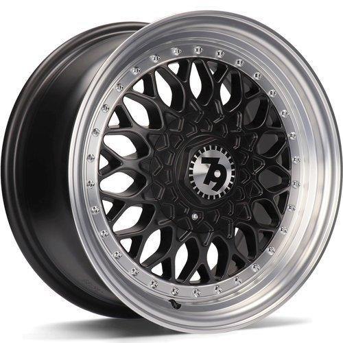 79Wheels SV-E MATT BLACK POLISHED LIP 17*7,5 - D-elastikashop