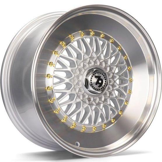 79Wheels SV-F SILVER POLISHED LIP 15*7 - D-elastikashop