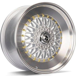 79Wheels SV-F SILVER POLISHED LIP 17*8 - D-elastikashop