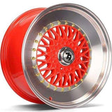 79Wheels SV-F RED POLISHED LIP 15*7