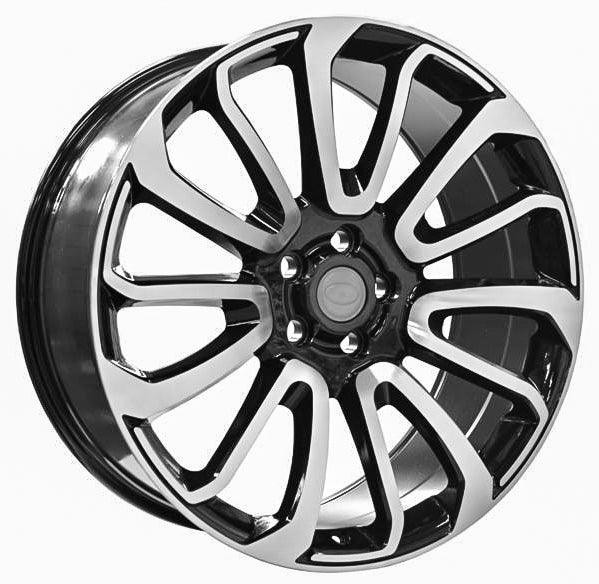 Replica for RANGE ROVER 1195 Black Polish 22*9.5 - D-elastikashop.gr