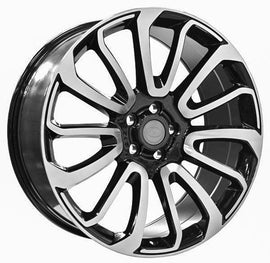 Replica for RANGE ROVER 1195 Black Polish 22*9.5 - D-elastikashop.gr