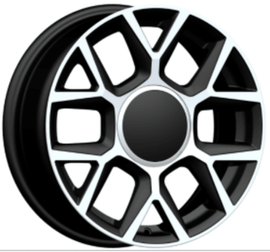 Replica for VW 1465 Black Polish 16*6.5 - D-elastikashop