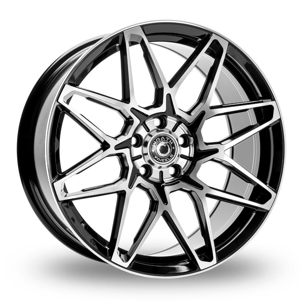 WrathWheels WF6 GLOSS BLACK POLISHED FACE 18*8 - D-elastikashop